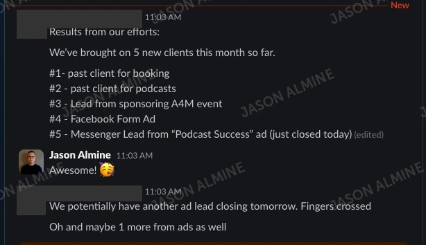 Client update: 5 new clients