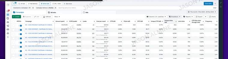 Skills Generation RTO: March 2025 course campaigns