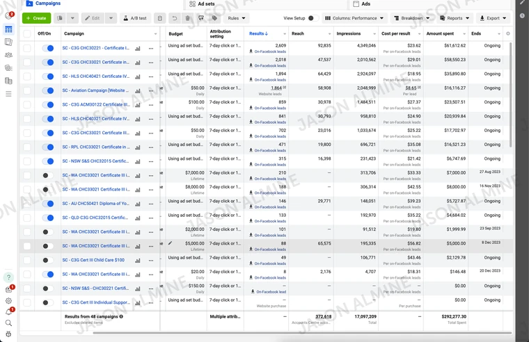 Skills Generation RTO: 2023 course campaigns
